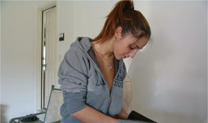 18 year old beauty Iveta B getting face sexyed and swallows cum